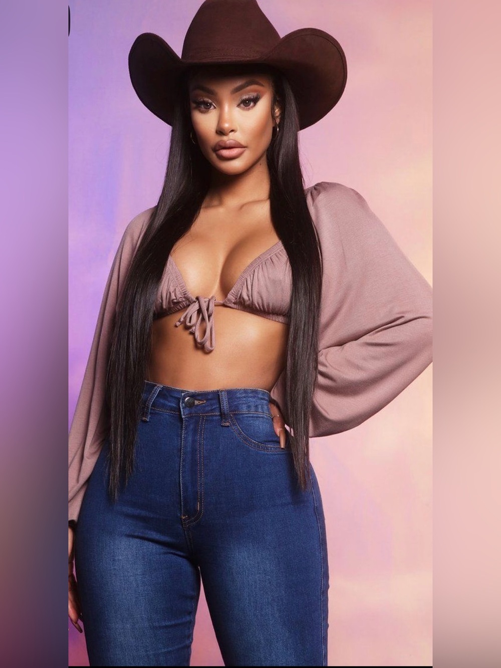 2 HOT GIRL FRONT  TIE LONG SLEEVES BLOUSES